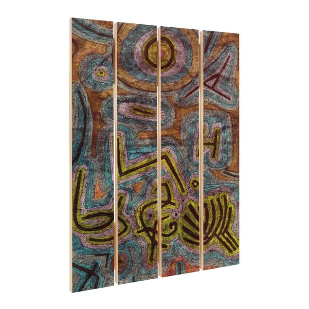 Houten schilderijen op plank Paul Klee - Catharsis