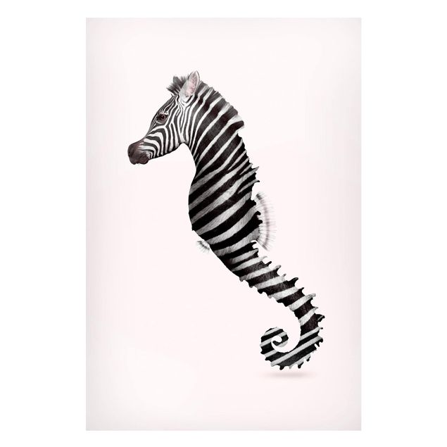 Magneetborden Seahorse With Zebra Stripes