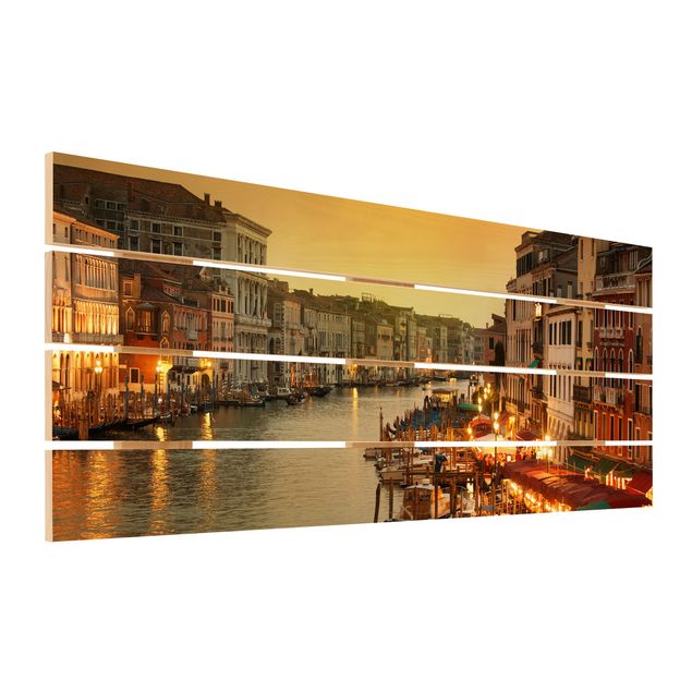 Houten schilderijen op plank Grand Canal Of Venice