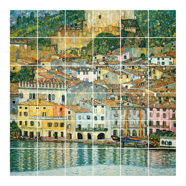 Tegelstickers Gustav Klimt - Malcesine On Lake Garda