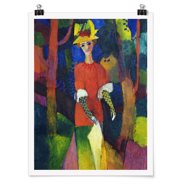 Posters August Macke - Woman in Park