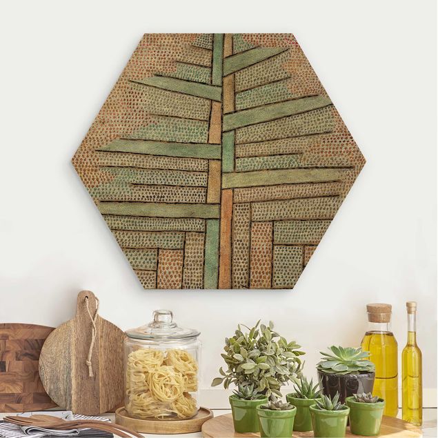 Hexagons houten schilderijen Paul Klee - Pine