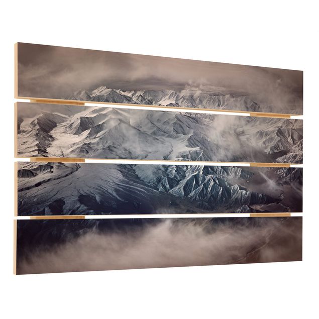 Houten schilderijen op plank Mountains Of Tibet