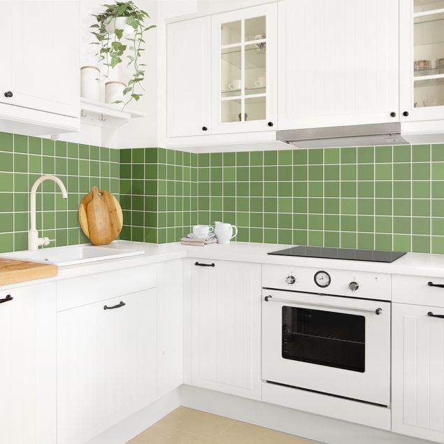 Achterwand in keuken Mosaic Tiles - Green