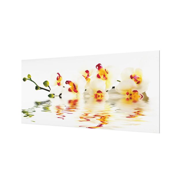 Spatscherm keuken Vivid Orchid Waters