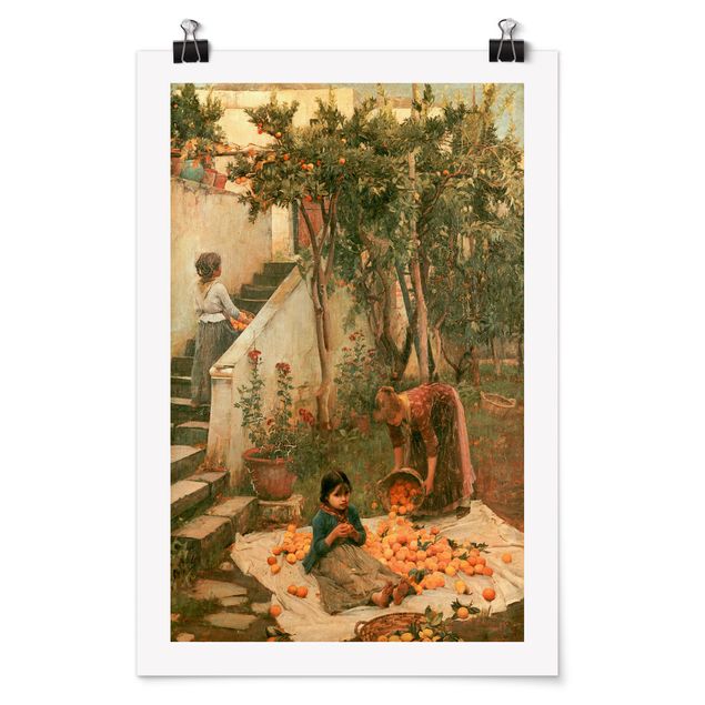 Posters John William Waterhouse - The Orange Pickers