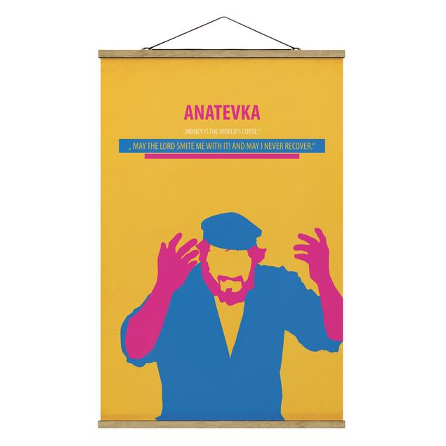 Stoffen schilderij met posterlijst Film Poster Anatevka