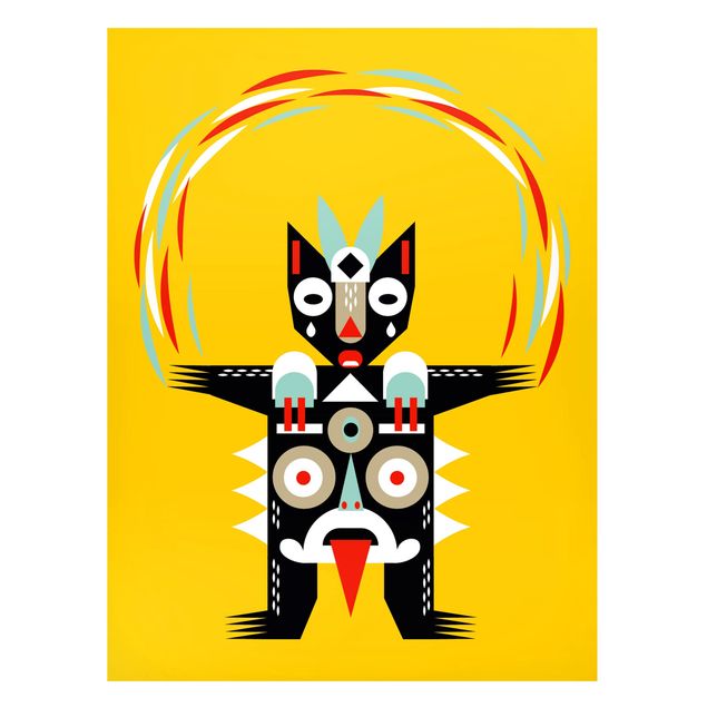 Magneetborden Collage Ethno Monster - Juggler