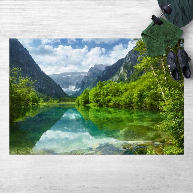 Balkonkleden Mountain Lake With Reflection