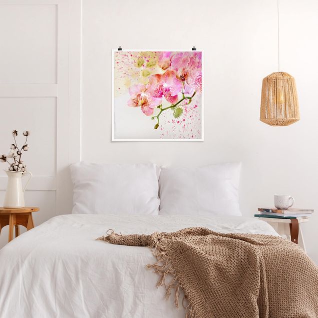 Posters Watercolour Flowers Orchids