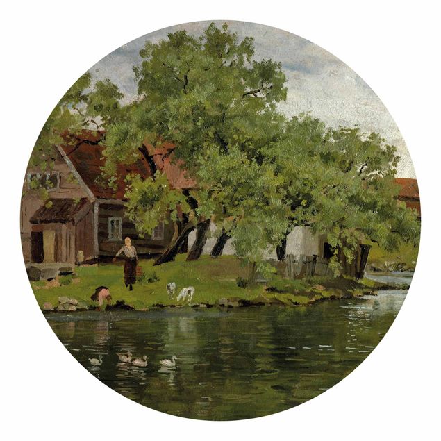 Behangcirkel Edvard Munch - Scene On River Akerselven