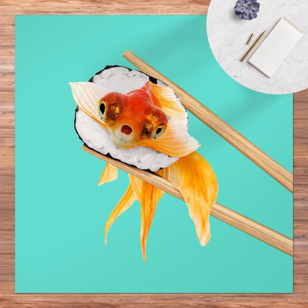 moderne vloerkleden Sushi With Goldfish