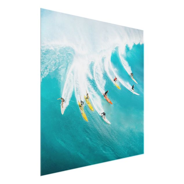 Glasschilderijen - Simply Surfing