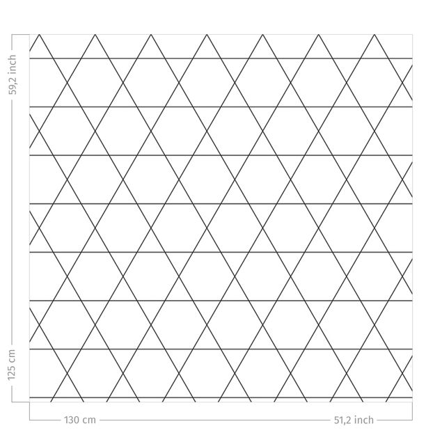 Gordijnen met patroon Simple Rhombic Pattern