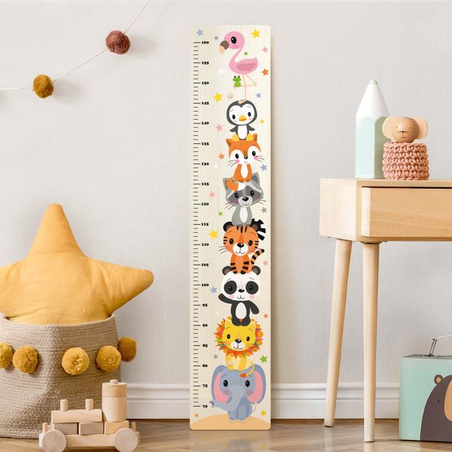 groeimeter hout Elephant Lion Panda Tiger and Co.