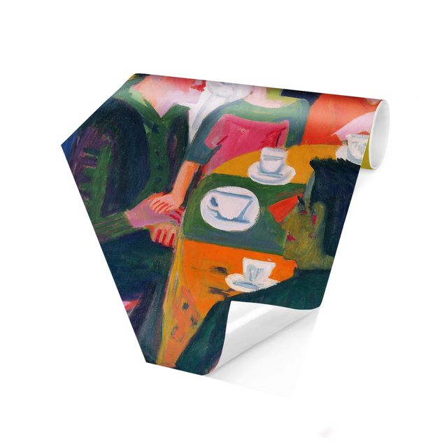 Hexagon Behang Ernst Ludwig Kirchner - Coffee Table