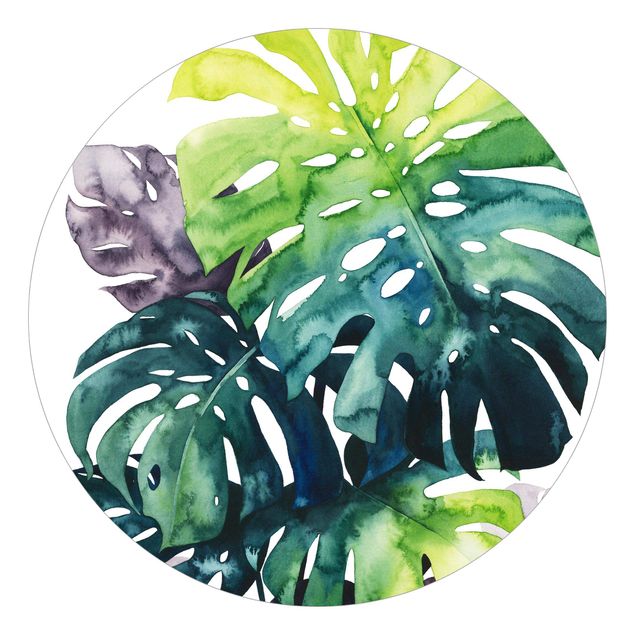 Behangcirkel Exotic Foliage - Monstera