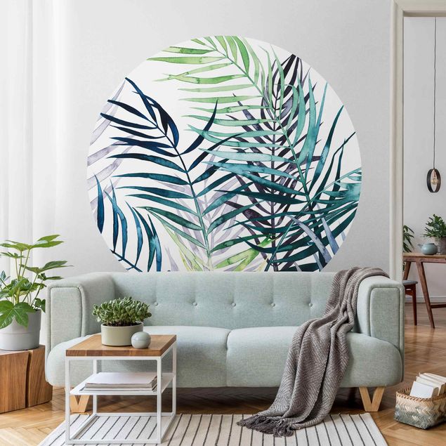 Behangcirkel Exotic Foliage - Palme