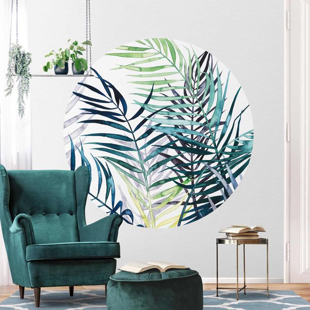 Behangcirkel Exotic Foliage - Palme