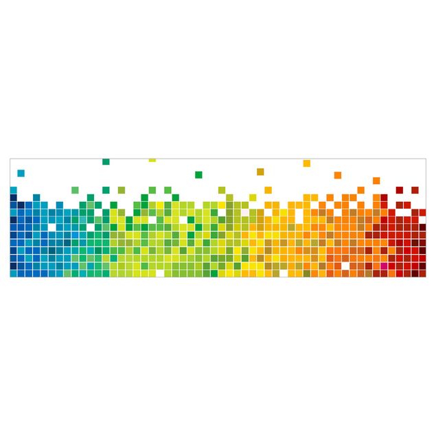 Keukenachterwanden Pixel Rainbow