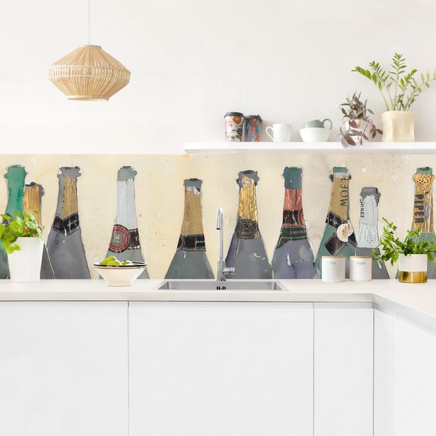 Achterwand in keuken Uncorked - Champagne