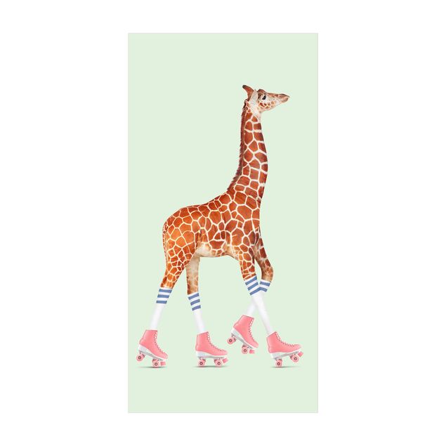 kleed eetkamer Giraffe With Roller Skates