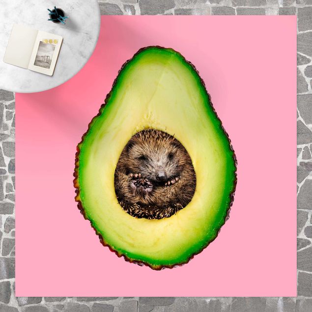 moderne vloerkleden Avocado With Hedgehog