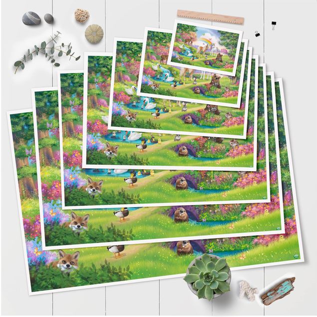 Posters Animal Club International - Magical Forest With Unicorn