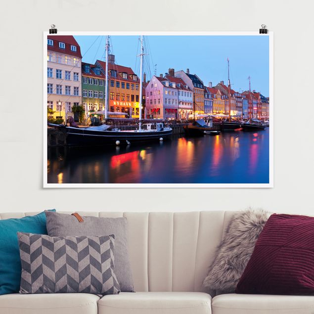 Posters Copenhagen Harbor In The Evening