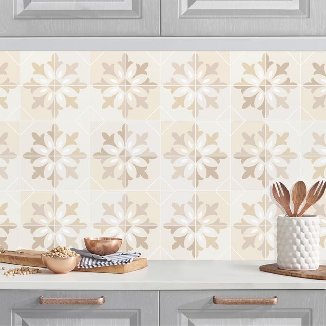 Achterwand voor keuken patroon Geometrical Tiles - Matera