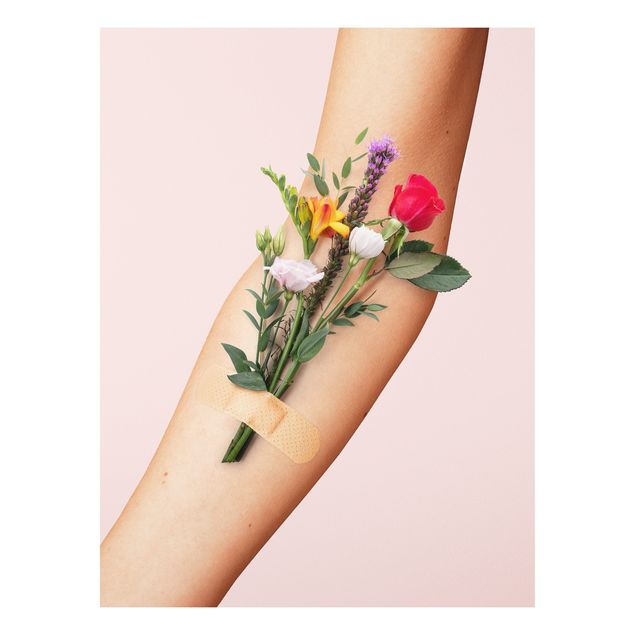 Forex schilderijen Arm With Flowers