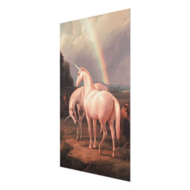 Glasschilderijen Fake Horses