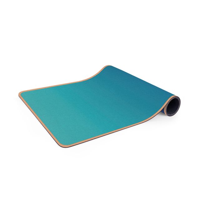 Yogamat kurk Colour Gradient Ocean Blue