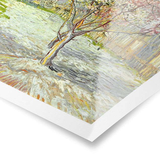 Posters Vincent van Gogh - Flowering Peach Trees