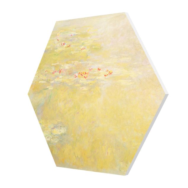 Hexagons Forex schilderijen Claude Monet - The Water Lily Pond