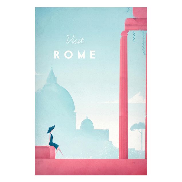Magneetborden Travel Poster - Rome