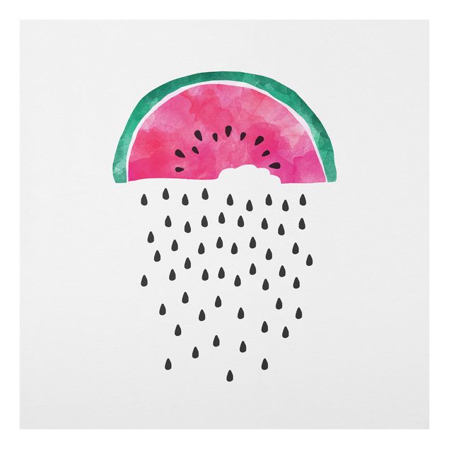 Spatscherm keuken Watermelon Rain