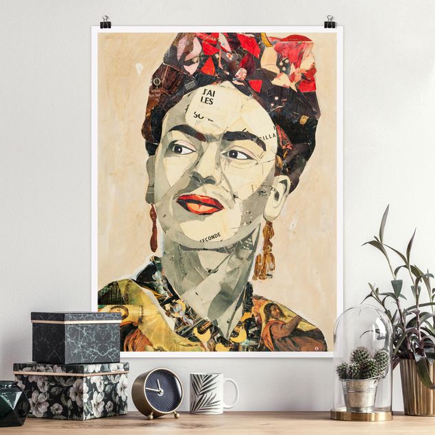 Posters Frida Kahlo - Collage No.2