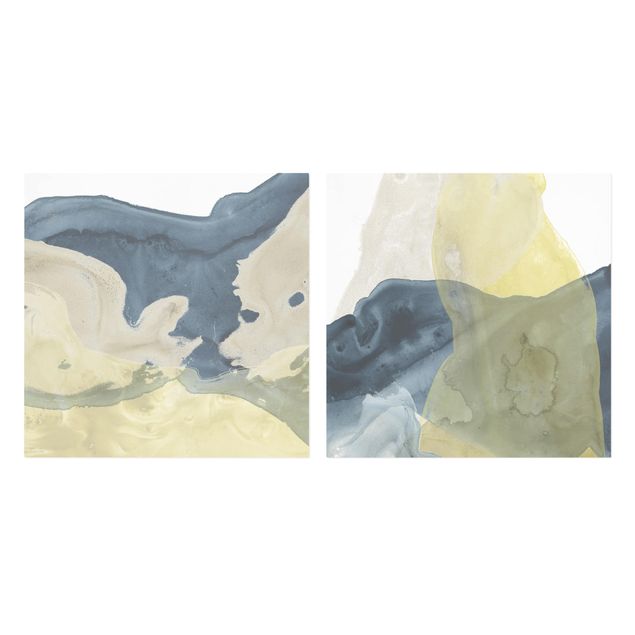 Canvas schilderijen - 2-delig  Ocean And Desert Set I
