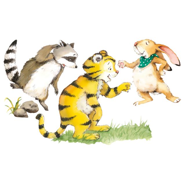 Raamstickers Little Tiger - Friends Set