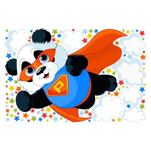 Raamstickers Super Panda