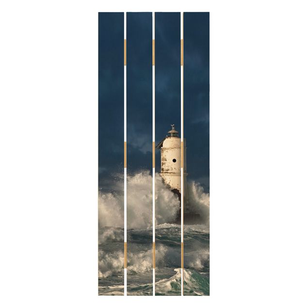 Houten schilderijen op plank Lighthouse On Sardinia