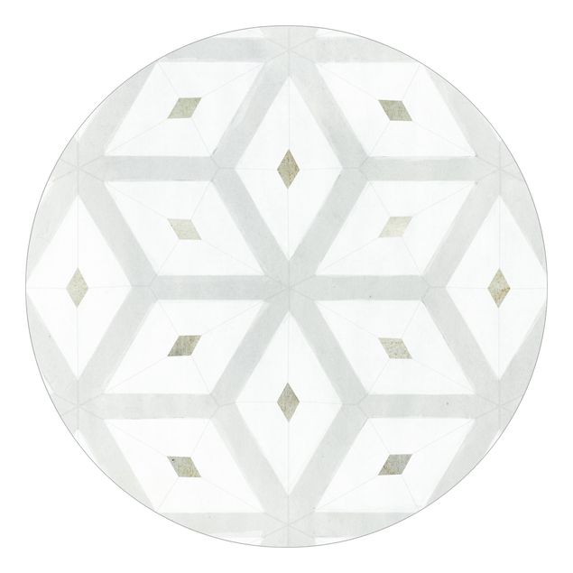 Behangcirkel Tiles From Sea Glass