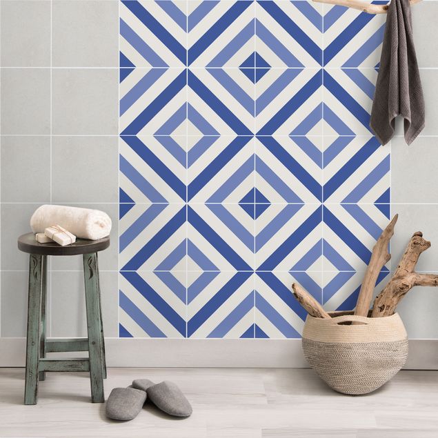 Tegelstickers Tile Sticker Set - Moroccan tiled backsplash from 4 tiles