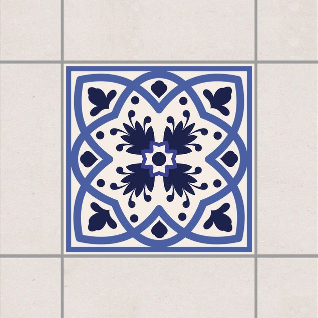 Tegelstickers Portuguese tile white