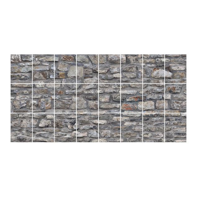 Tegelstickers Natural Stone Wallpaper Old Stone Wall