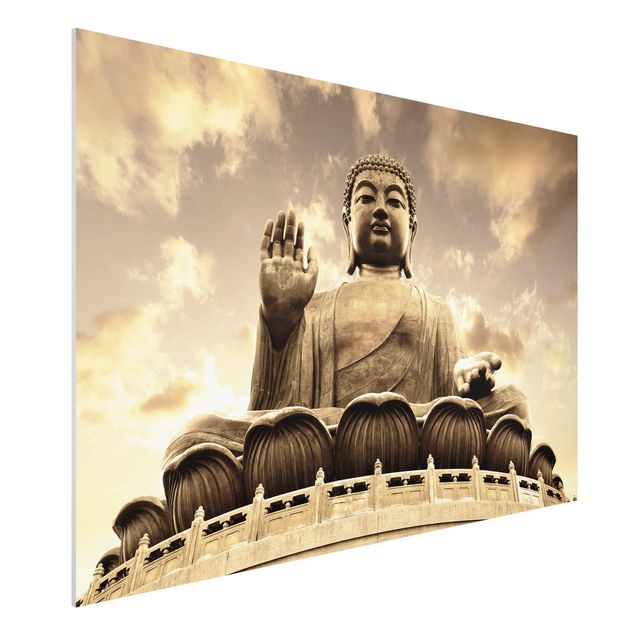 Forex schilderijen Big Buddha Sepia