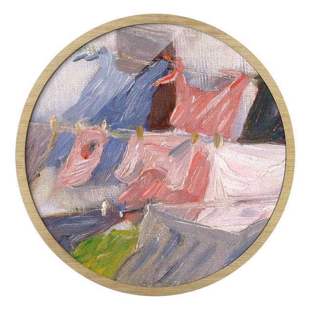 Rond schilderijen Franz Marc - Panni al vento