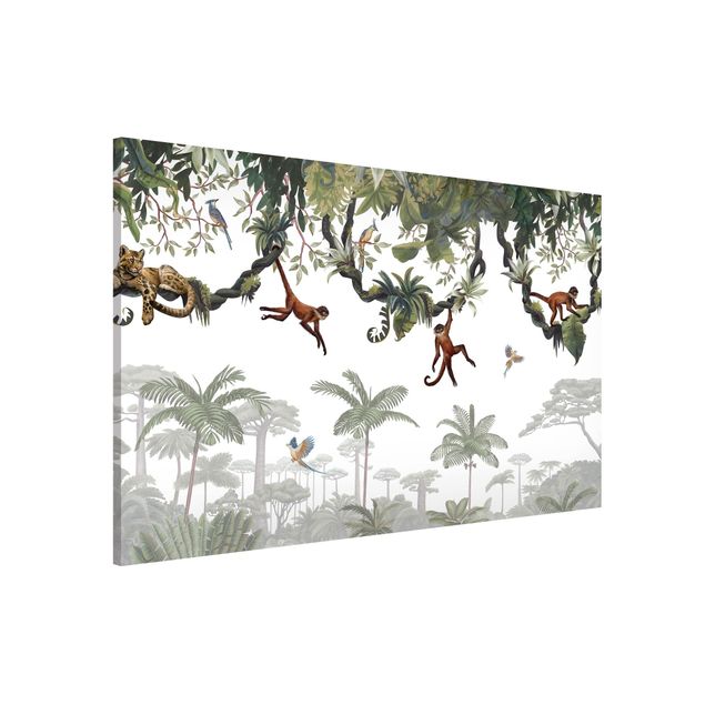 Kikki Belle Cheeky monkeys in tropical canopies