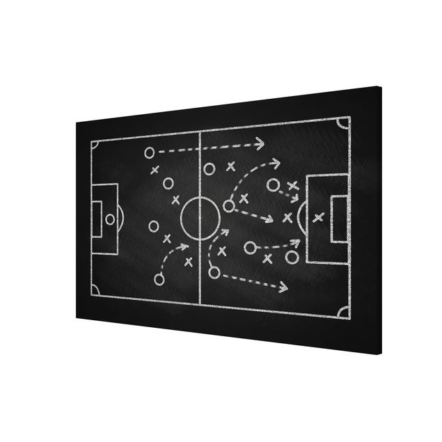 Magneetborden - Football Strategy On Blackboard